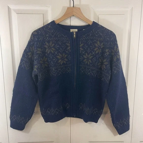 GAP Vintage Zip Up Wool Sweater - Picture 2 of 10
